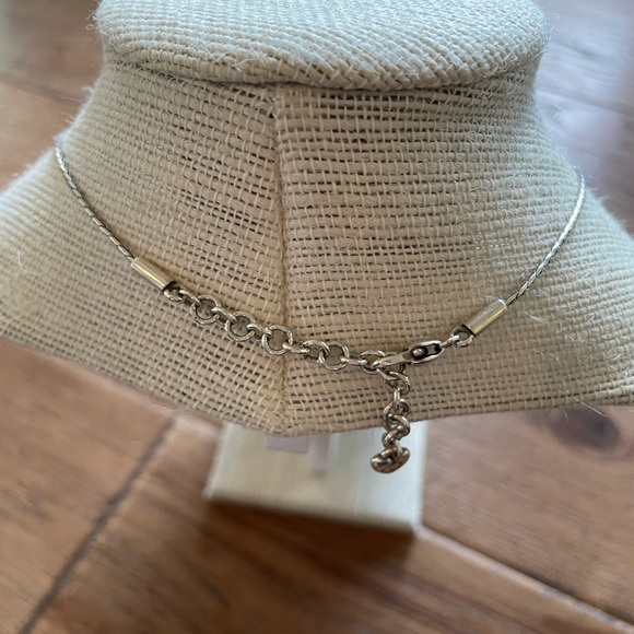Brighton DECO Collection Swarovski Solitaire Hexagon Reversible pendant NWOT - Picture 9 of 12